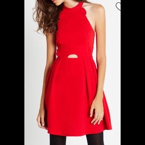 🆕BCBGeneration Red Cut Out Dress Size 4